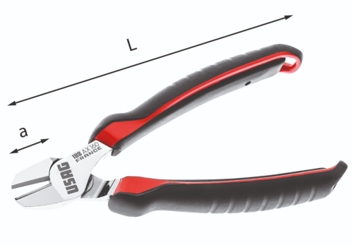 Tronchese a taglio diagonale USAG 188 AX 140 mm