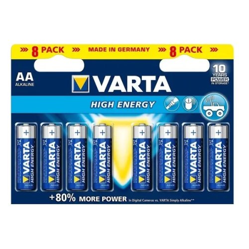 Batterie alcaline VARTA LONGLIFE stilo AA (8 pezzi)