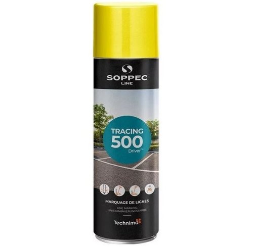 Vernice spray per mini-traccialinee stradale ml500 - colore giallo