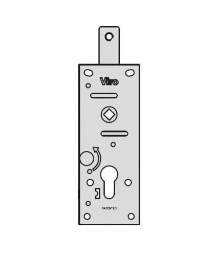 Serratura per porte basculanti corazzabile VIRO 1.8234.1A