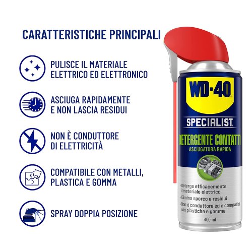 WD40 Specialst detergente spray contatti elettrici asciugatura rapida ml400