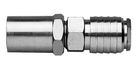 Rubinetto rapido aria compressa porta tubo ø 8x17 mm