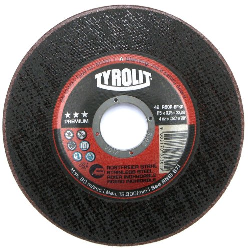 Disco TYROLIT Premium taglio metalli ø mm 115x0,75x22,2