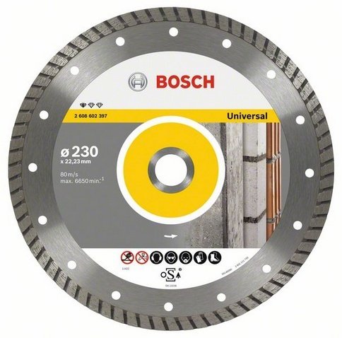 Disco diamantato Bosch ø mm 230 Universale turbo