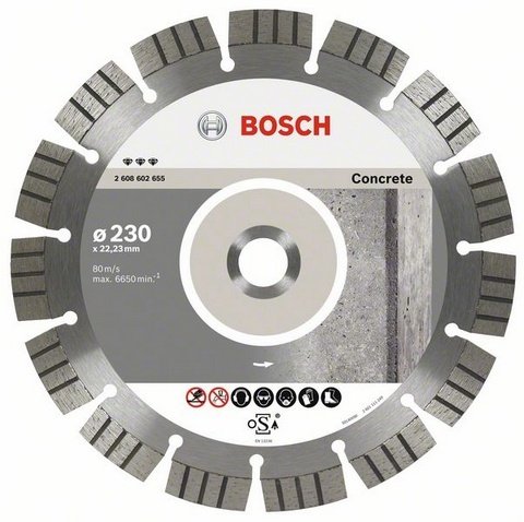 Disco diamantato Bosch ø mm230 taglio calcestruzzo