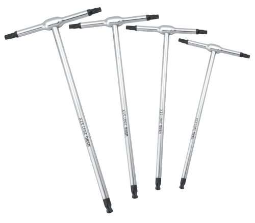 Serie 4 chiavi a "T" con testa sferica Torx Usag 280 TSTX