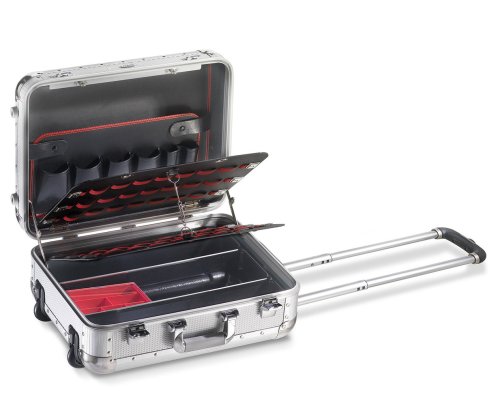 Valigia in alluminio Fram 300/AL/W con trolley