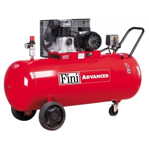 Compressore aria bicilindrico 200 litri trifase 400V Fini MK113-200-4Hp