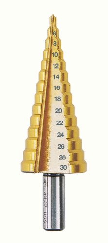 Frese coniche a gradino rivestite al titanio Krino 01230 - ø min-ø max mm 4·12