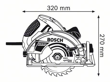 Sega circolare ø 190 mm Bosch Professional GKS 65 GCE