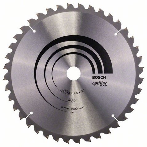 Lama circolare Bosch ø mm 305 z40 foro ø 30 taglio legno
