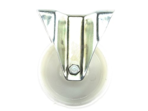 Ruote nylon polyamide bianco Rocarr 551 con piastra fissa - ø mm 125