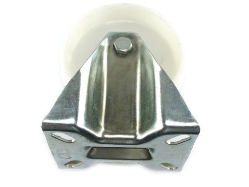 Ruote nylon polyamide bianco Rocarr 551 con piastra fissa - ø mm 125