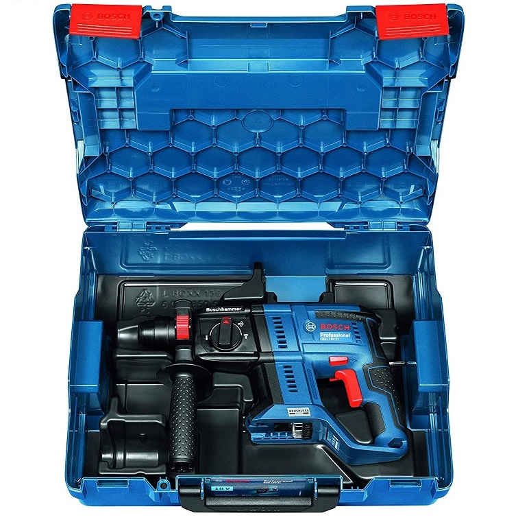 Martello Perforatore Senza Fili TEENO 20V SDS-Plus - Con 2 Batterie 2.0Ah E Lampada LED - Foto 7