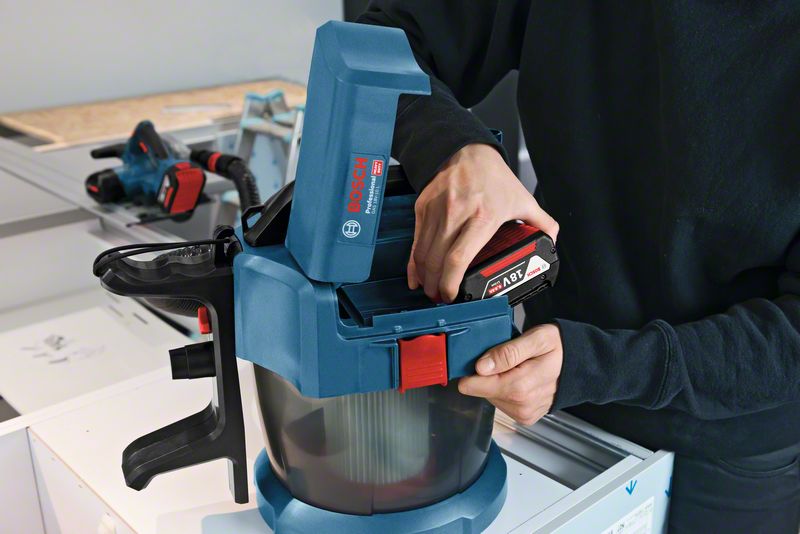 Aspirapolvere a batteria Bosch GAS 18V-10 L (senza batterie) - Cod.  06019C6300 - ToolShop Italia