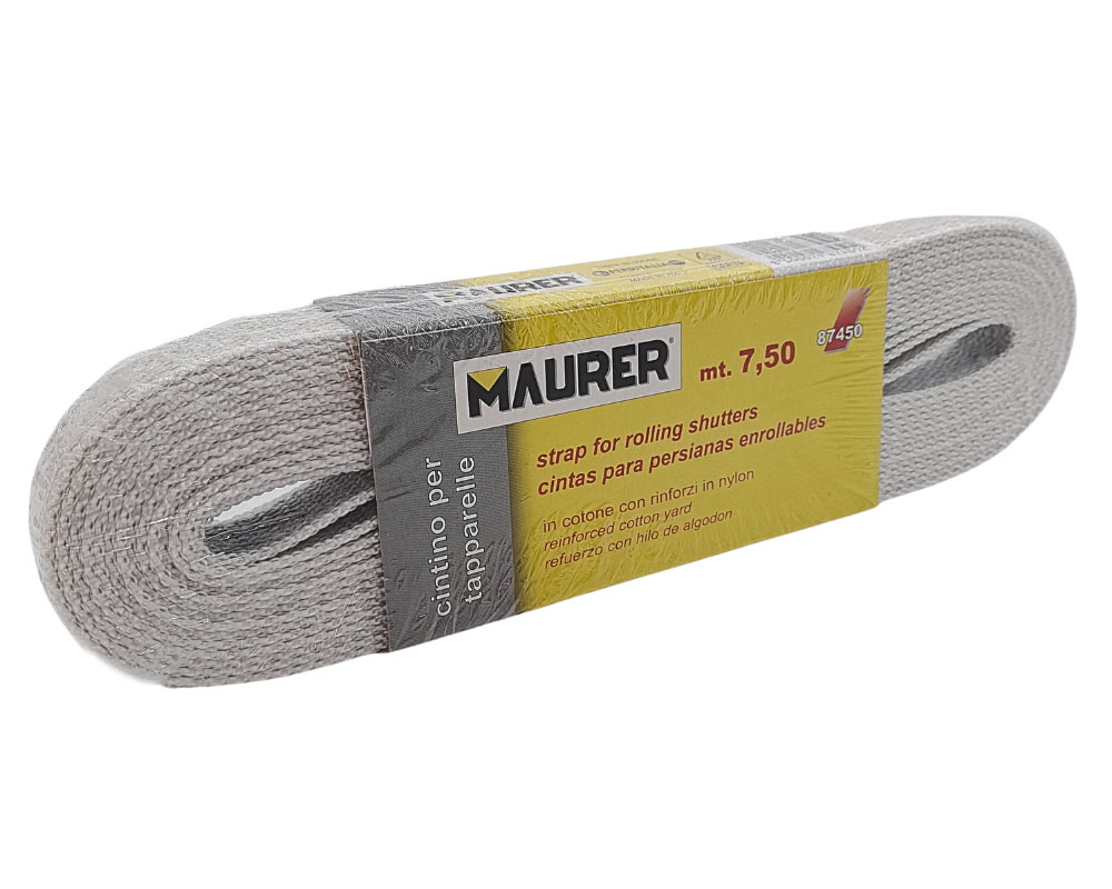 Cordino In Cotone Corderie Italiane - 22 Mm X 7,5 Mt - Colore Beige/Grigio Perla - Foto 4