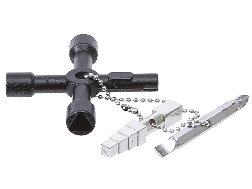 Chiave a croce universale per serrature quadri Fermec BGS 9805 - Cod.  BGS9805 - ToolShop Italia