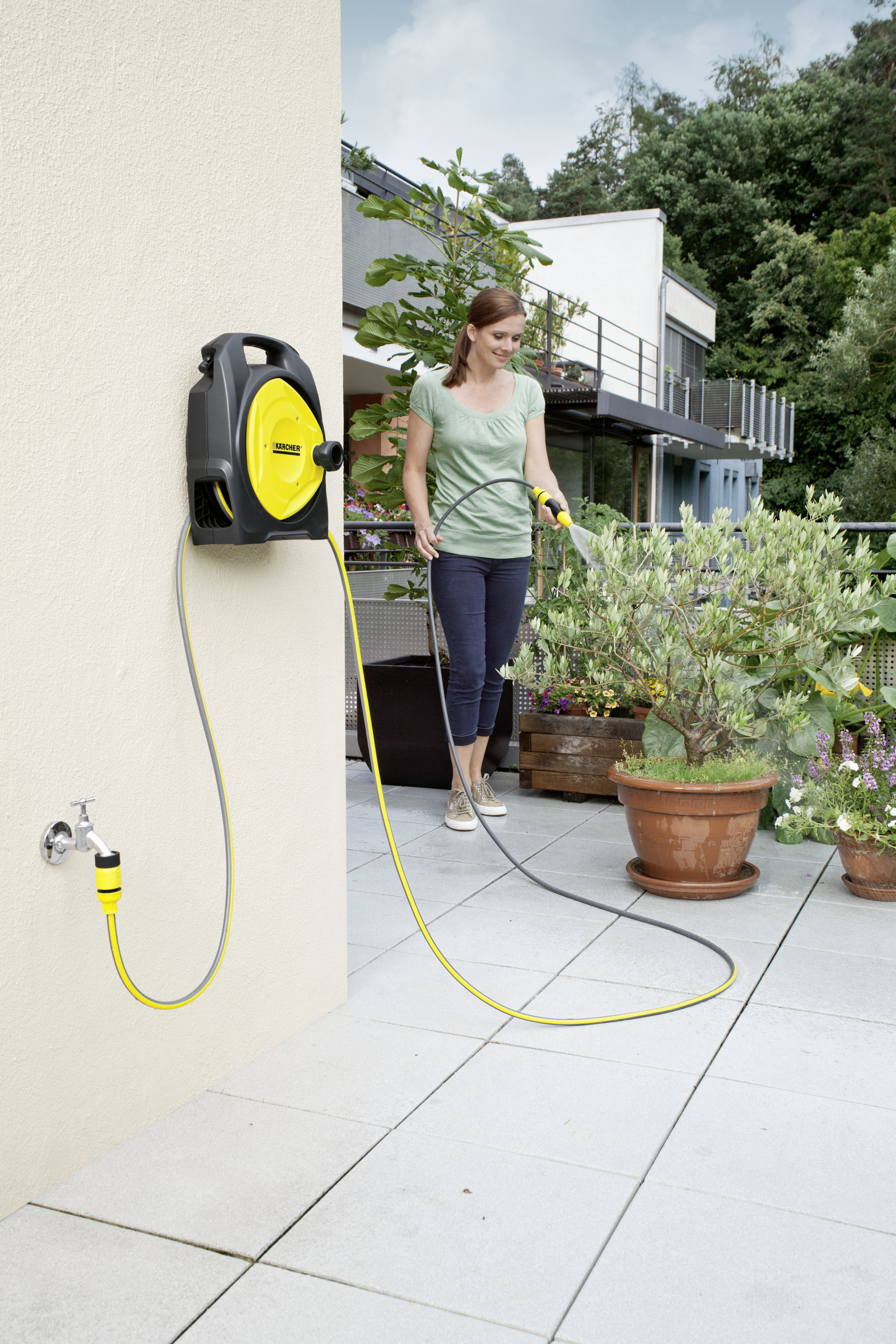 Avvolgitubo mini per irrigazione (10m + 2) 5/16 Karcher CR3.110