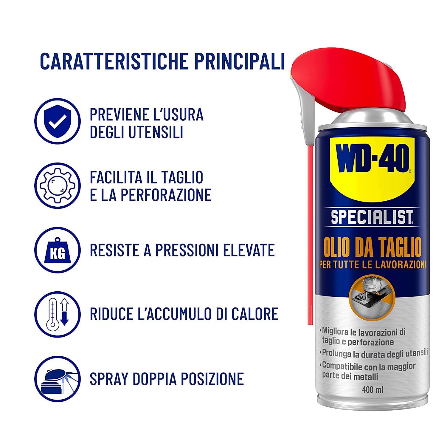 WD40 olio da taglio spray SPECIALIST 400ml - Cod. 39110 - ToolShop Italia