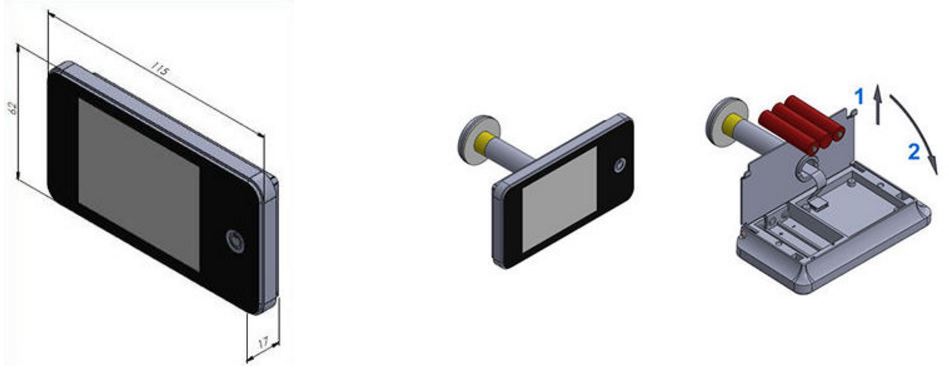 Spioncino digitale con display smartphone Opera