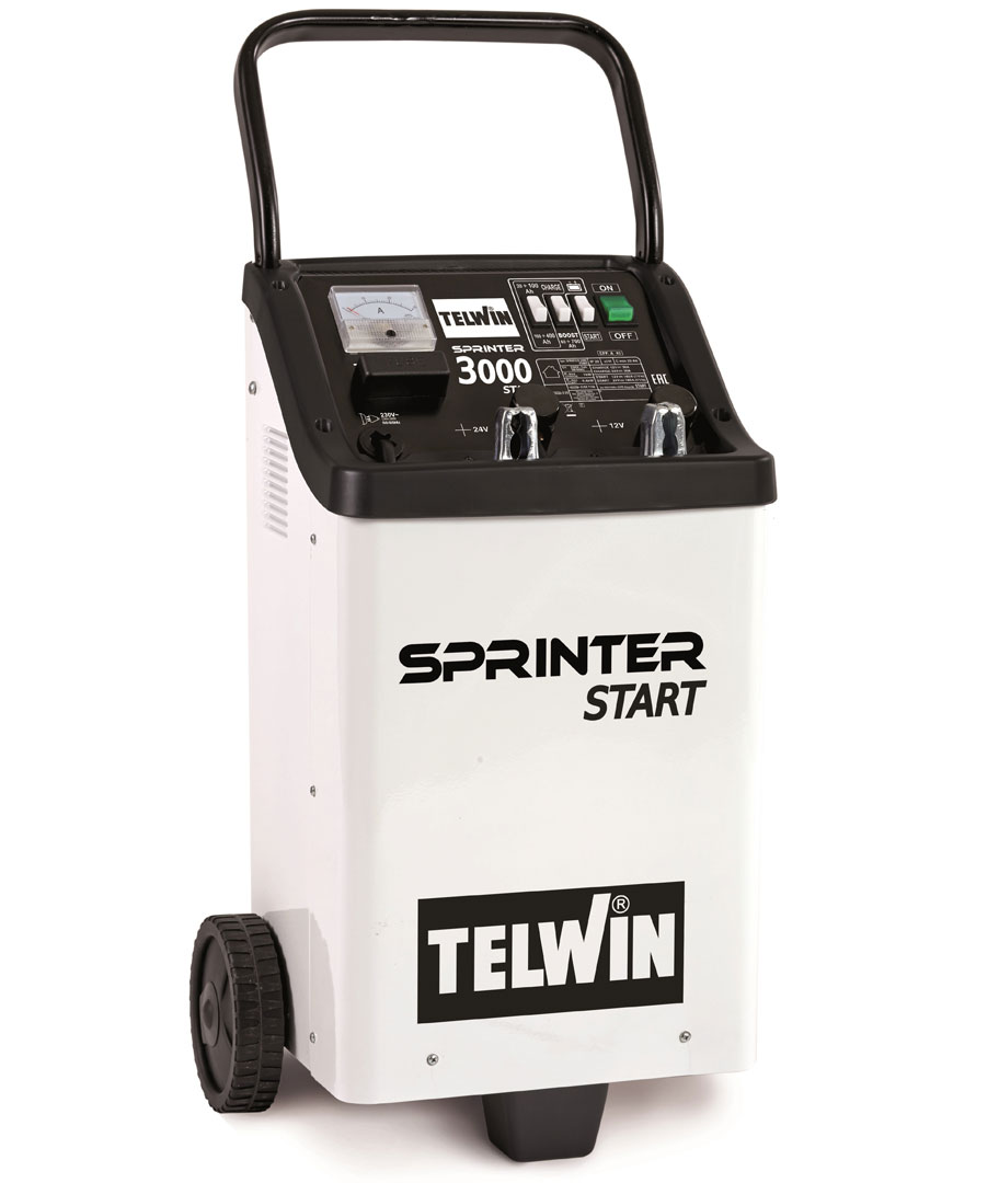 Caricabatterie e avviatore auto furgone 12-24V Telwin SPRINTER 3000 Start -  Cod. 829390 - ToolShop Italia
