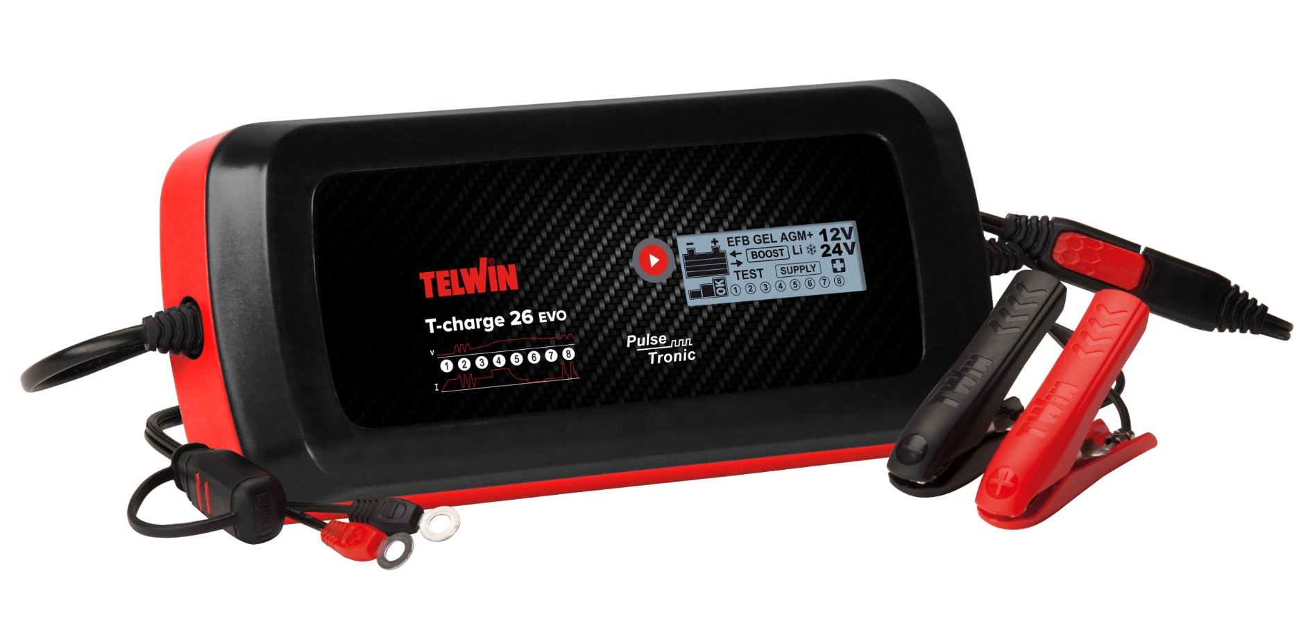 Mantenitore di Carica Batterie 12 24V TELWIN per Auto Moto Camion