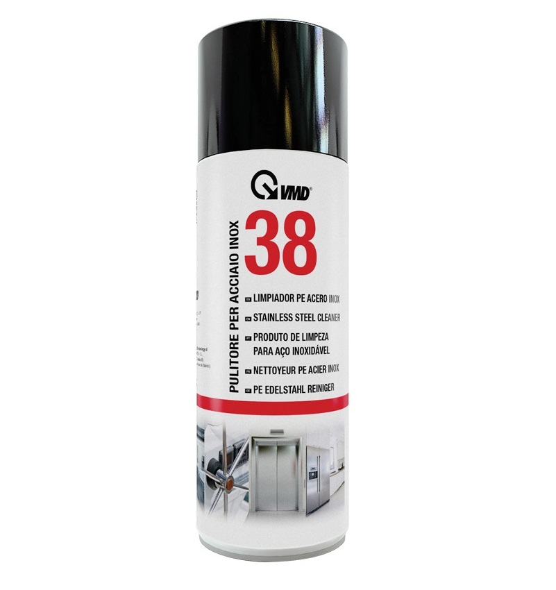 Pulitore Per Acciaio Inox VMD38 – 400ml: Sgrassatore, Antipolvere E Antiossidante