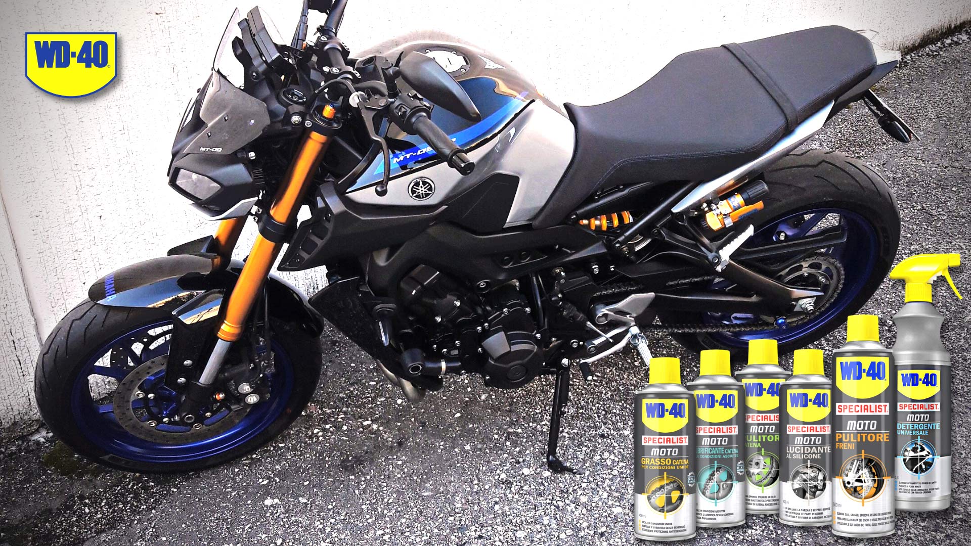 WD-40 Specialist Moto Pulitore Catena Moto Spray, 400 ml & Specialist Moto  Pulitore Freni Moto Spray 500 ml