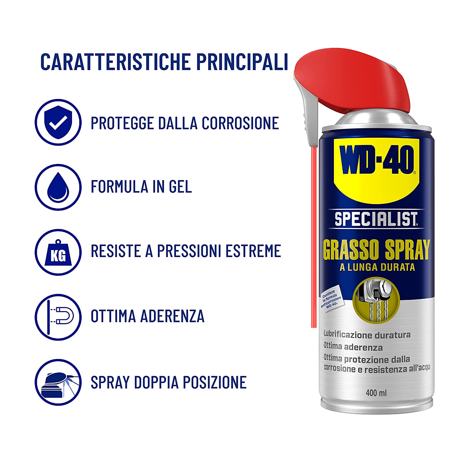 WD 40 Grasso spray Specialist Lunga Durata ml400- ToolShop Italia